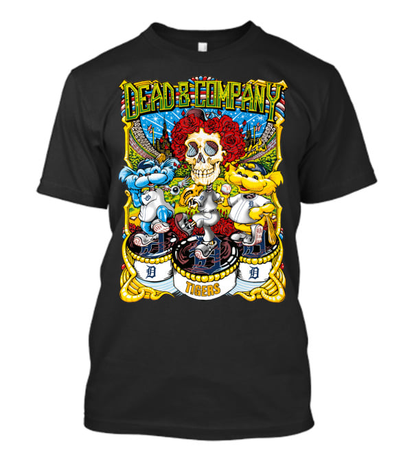 Dead & Company Detroit Tigers D Collaboration 61 Mlb T-Shirt