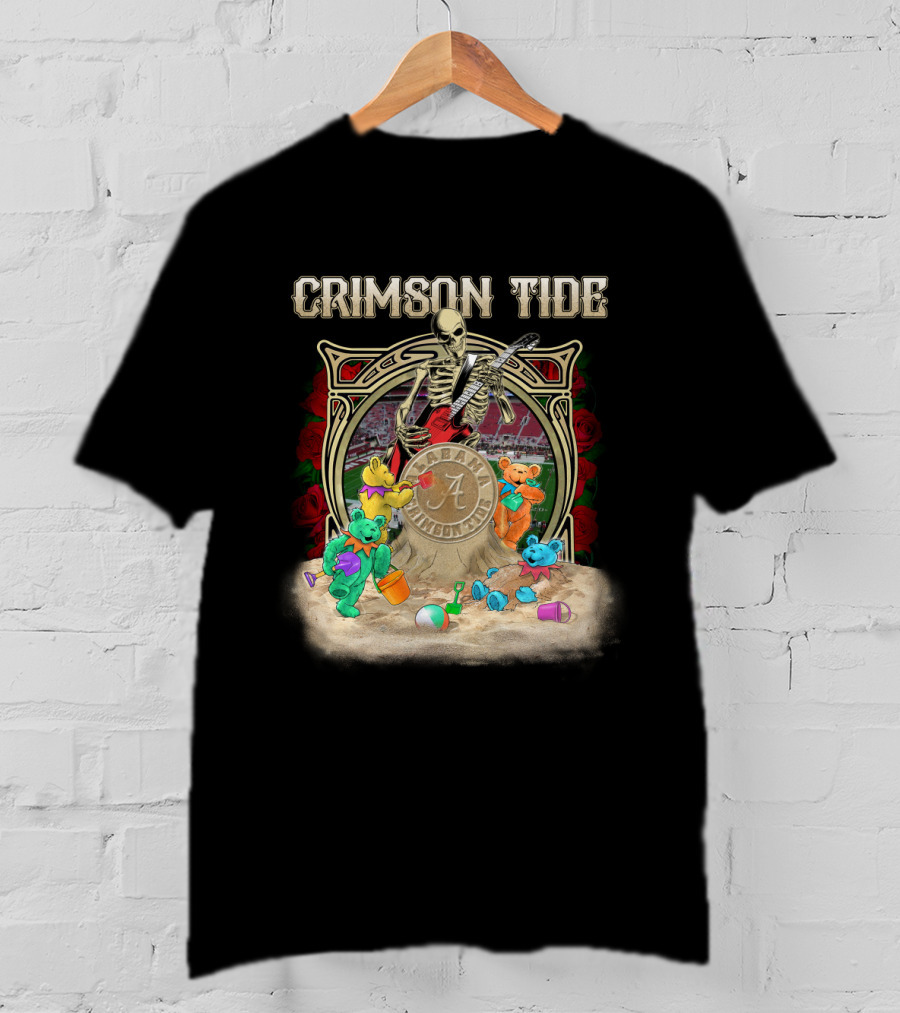 Crimson Tide Alabama Ncaa 1 Grateful Dead Bears T-Shirt