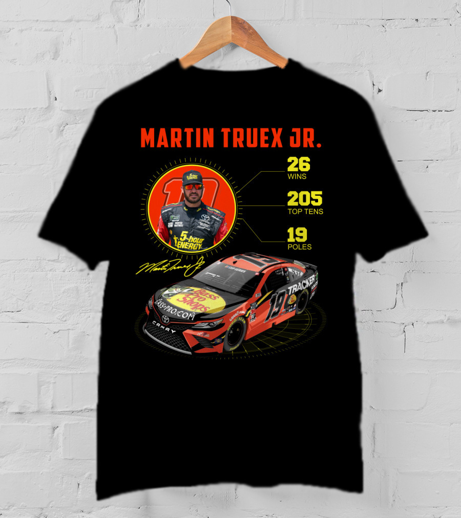 Martin Truex Jr. 26 Wins 205 Top Tens 19 Poles Nascar Racing T-Shirt