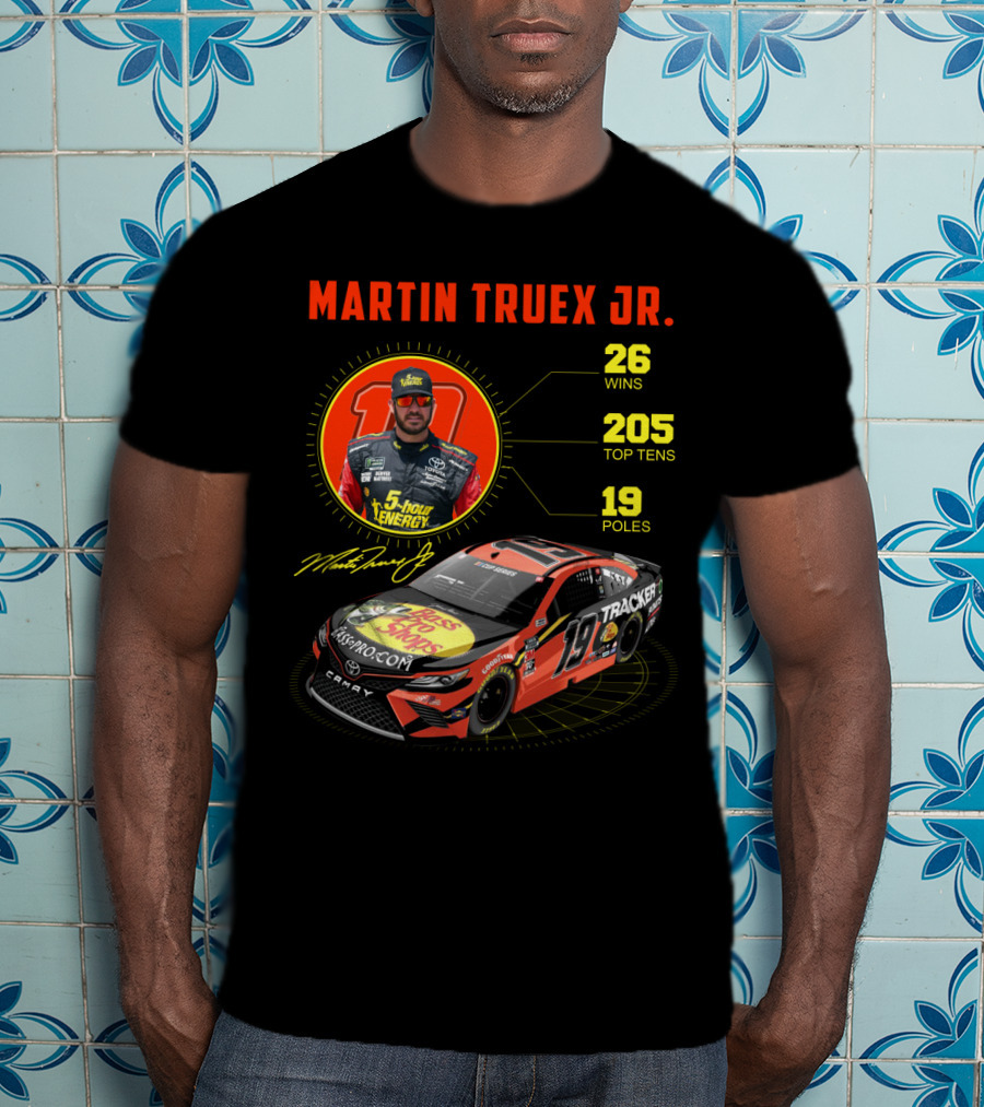 Martin Truex Jr. 26 Wins 205 Top Tens 19 Poles Nascar Racing T-Shirt