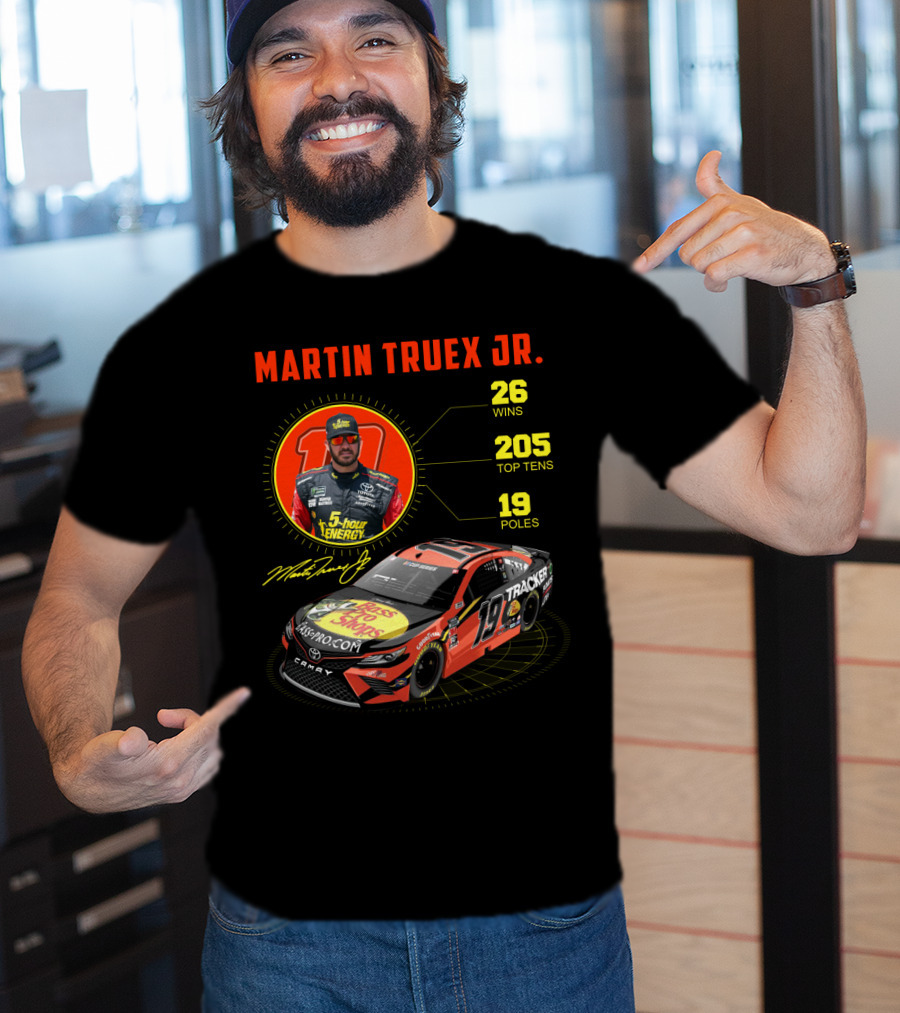 Martin Truex Jr. 26 Wins 205 Top Tens 19 Poles Nascar Racing T-Shirt