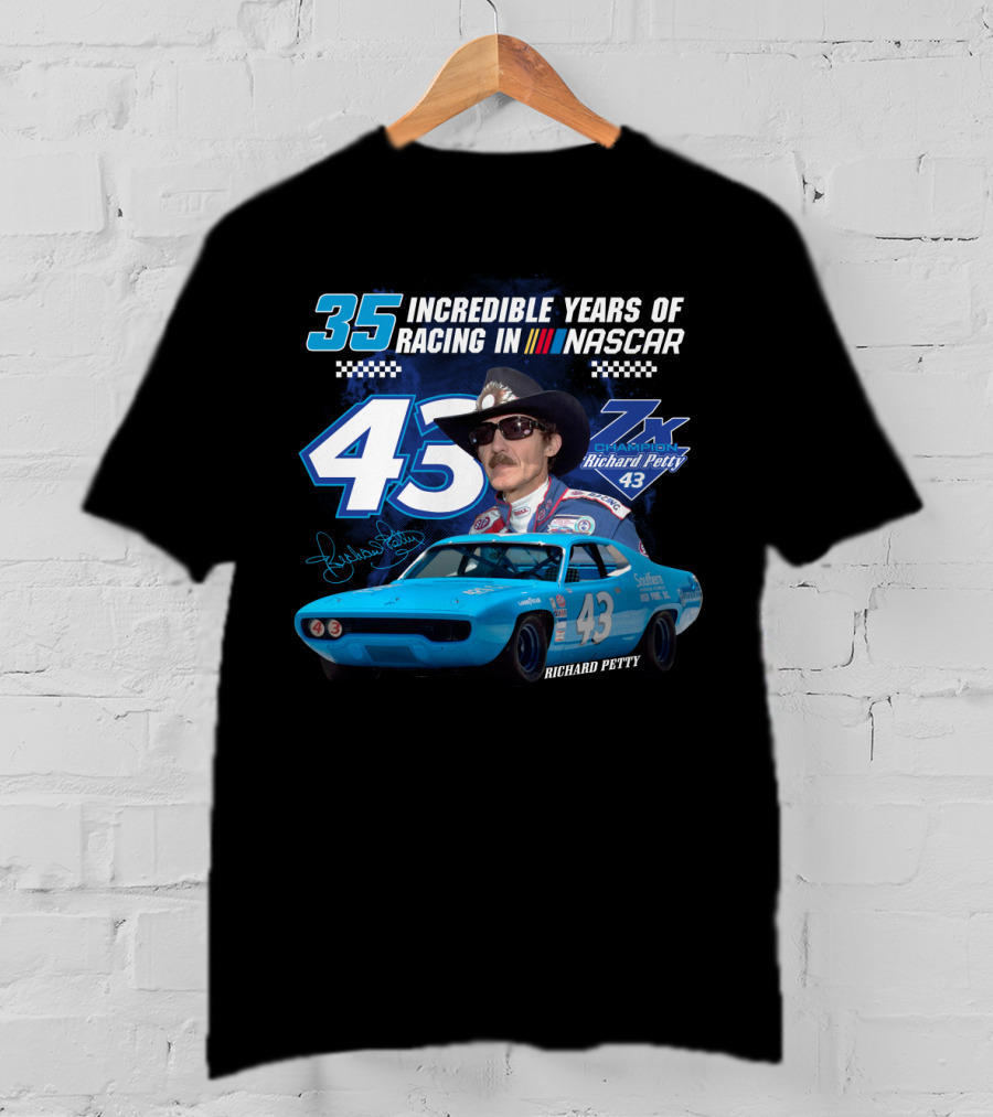 Incredible Years Of Racing In Nascar Richard Petty T-Shirt