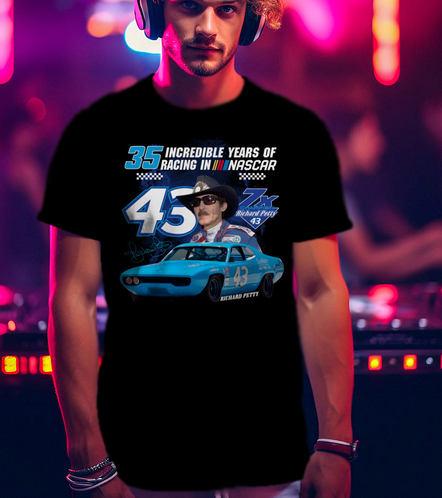 Incredible Years Of Racing In Nascar Richard Petty T-Shirt