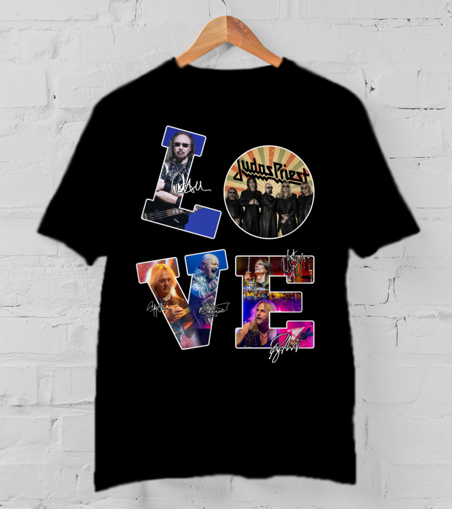 Judas Priest Love Autographed Photos T-Shirt
