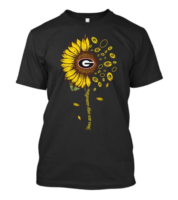 Ncaa Georgia Bulldogs Sunflower You Are My Sunshine T-Shirt