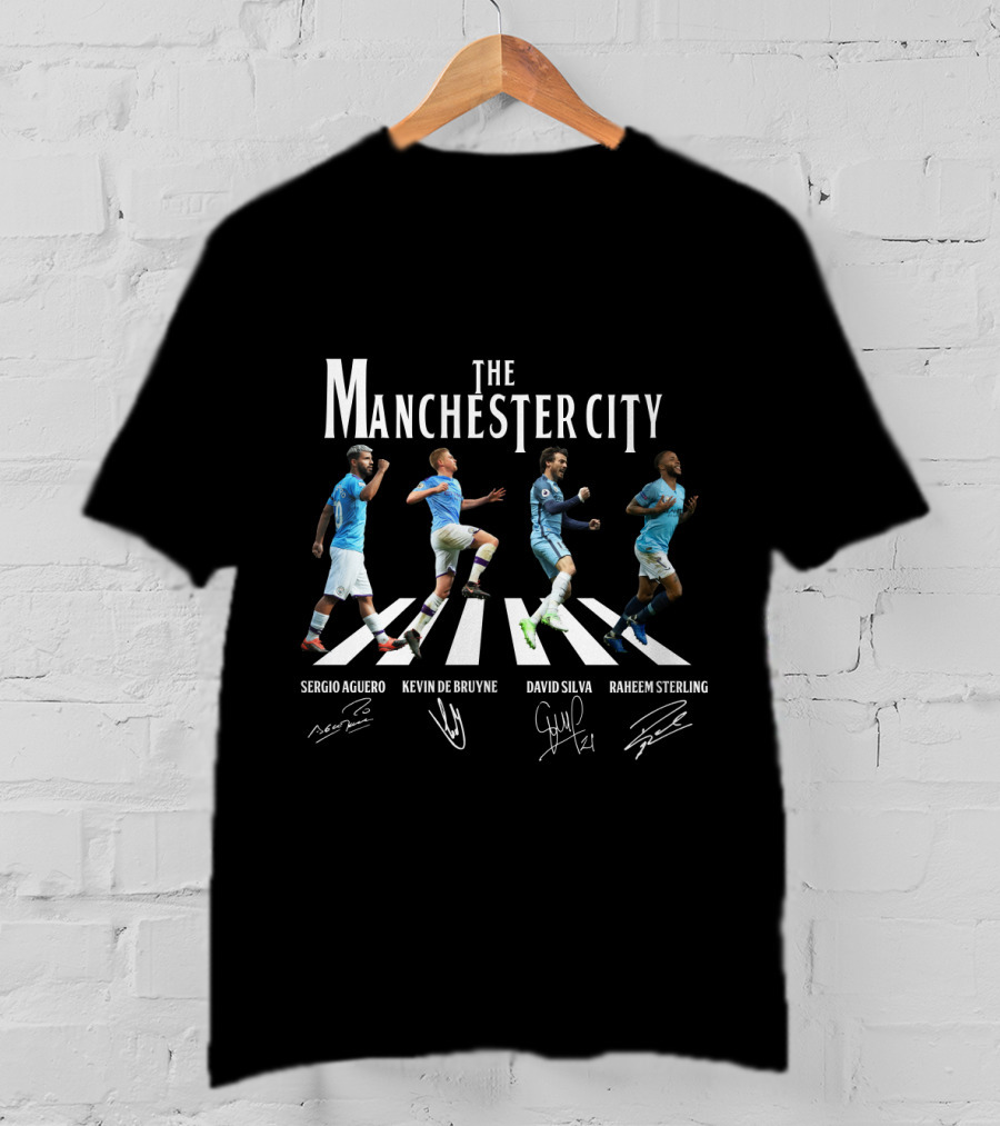 The Manchester City Sergio Aguero Kevin De Bruyne David Silva Raheem Sterling T-Shirt