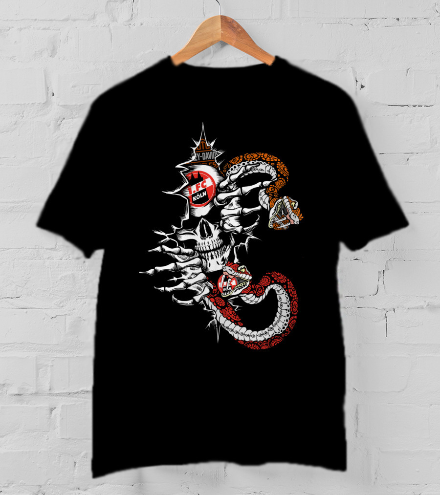 1. Fc Köln Skull Snake 107 Y-Davis T-Shirt