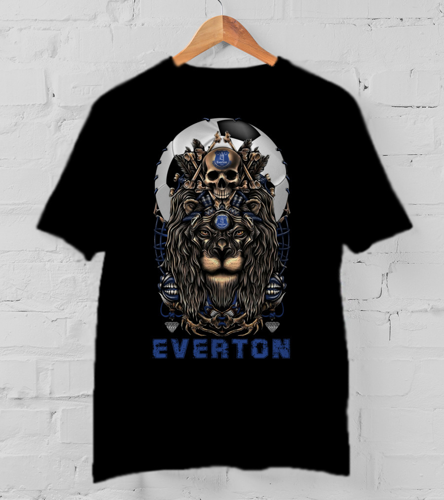 Everton 114 Nha E Lion Skull Crest T-Shirt