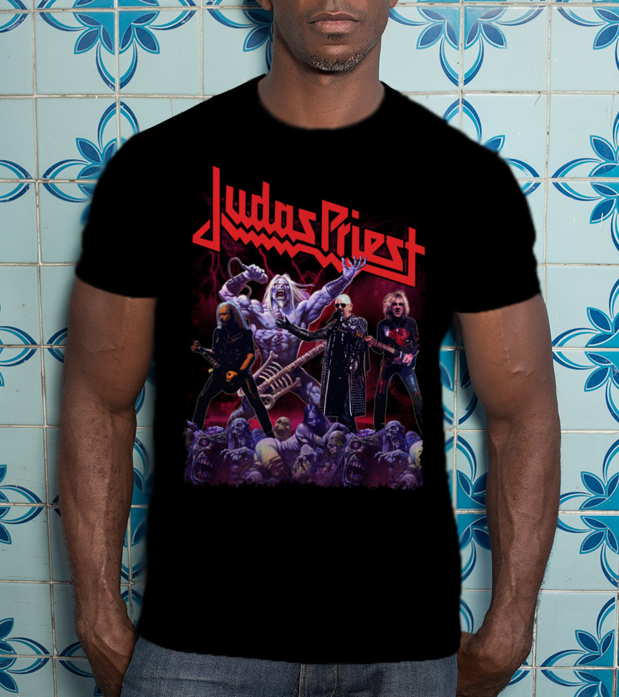 Judas Priest Band Members And Monsters T-Shirt