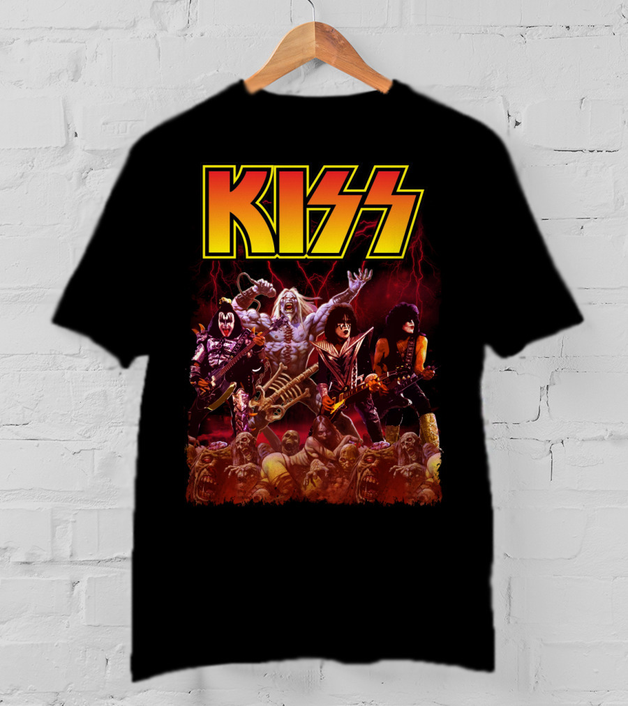 Kiss Band Metal Apocalyptic Monster Rock Warriors T-Shirt