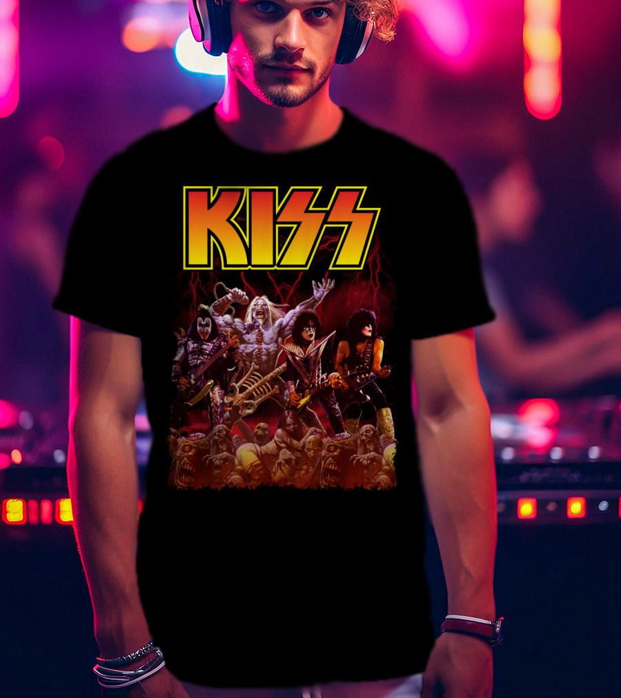 Kiss Band Metal Apocalyptic Monster Rock Warriors T-Shirt