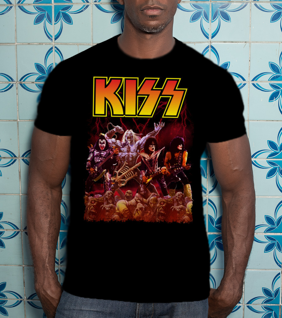 Kiss Band Metal Apocalyptic Monster Rock Warriors T-Shirt