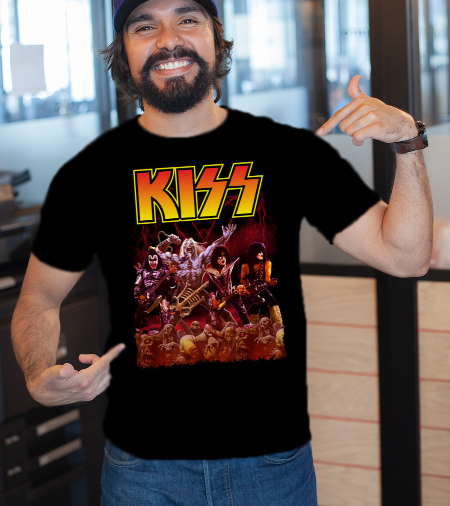 Kiss Band Metal Apocalyptic Monster Rock Warriors T-Shirt