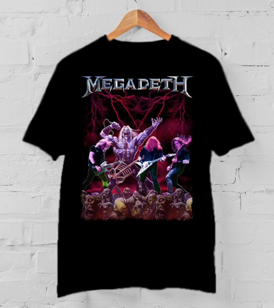 Megadeth Zombie Apocalypse Heavy Metal Concert T-Shirt