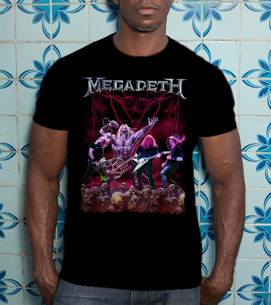 Megadeth Zombie Apocalypse Heavy Metal Concert T-Shirt