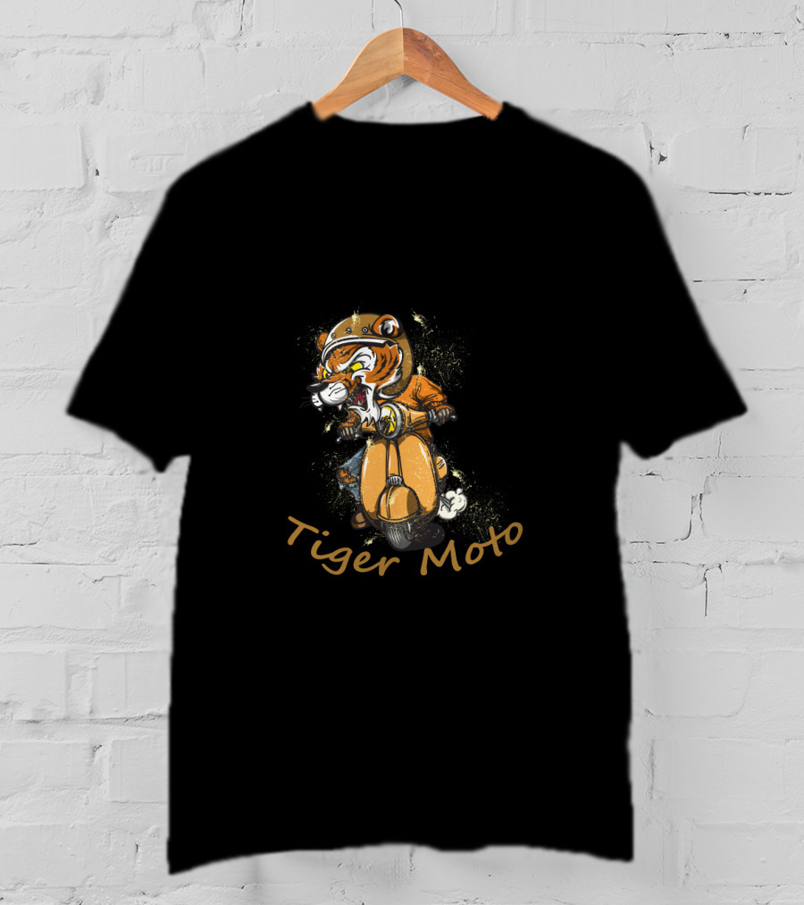 Tiger Moto Stylish Ride Tiger Tiger Beautiful T-Shirt