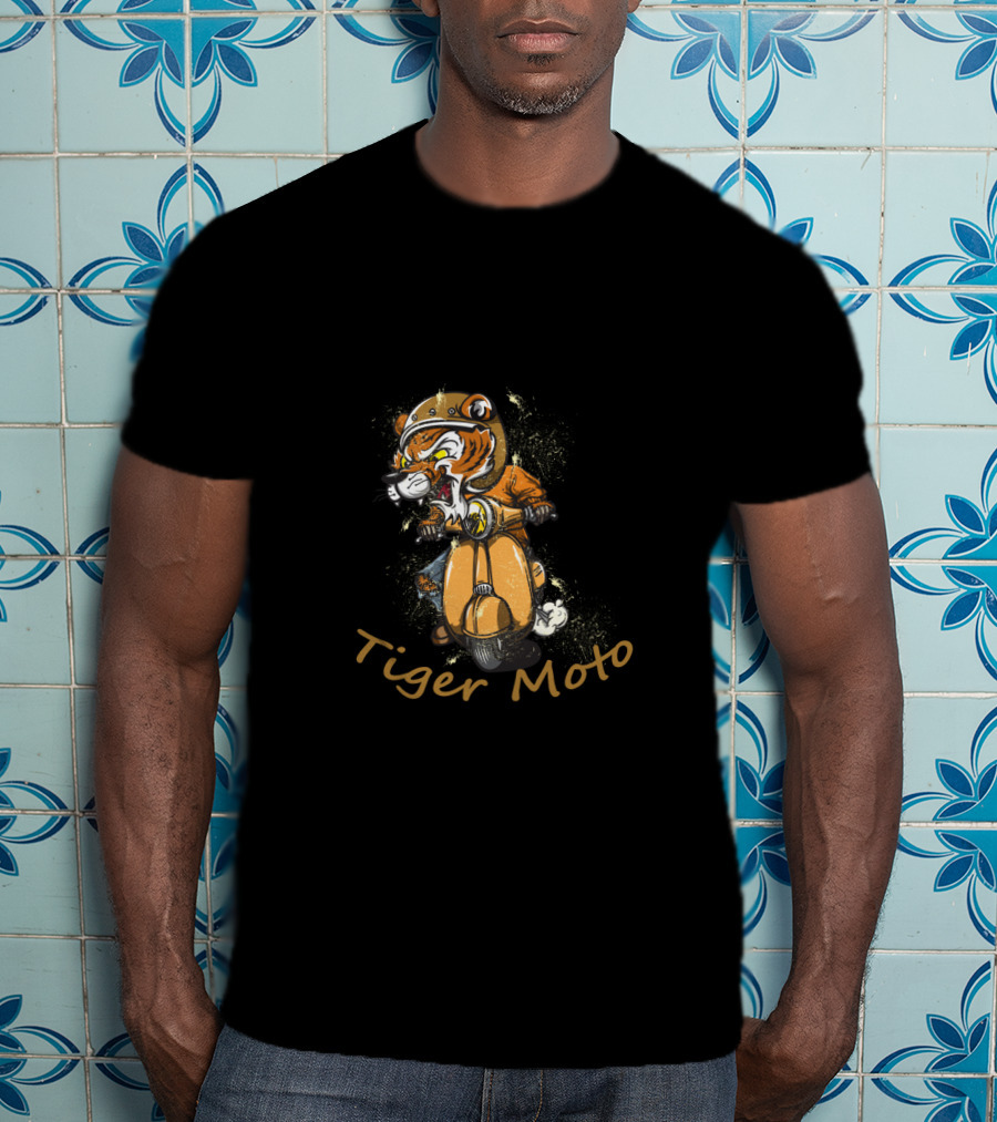 Tiger Moto Stylish Ride Tiger Tiger Beautiful T-Shirt