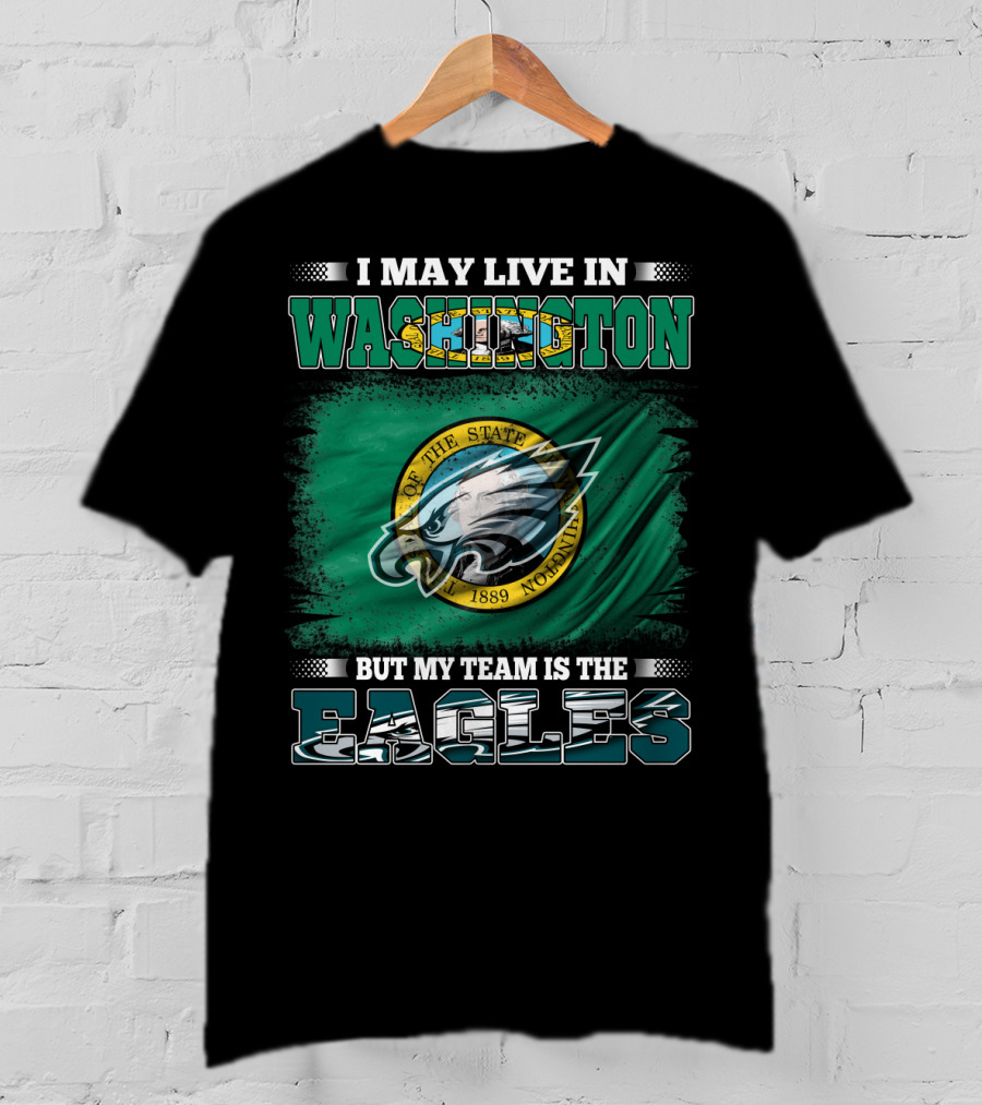 Washington State Pride With Eagles Fan Allegiance T-Shirt