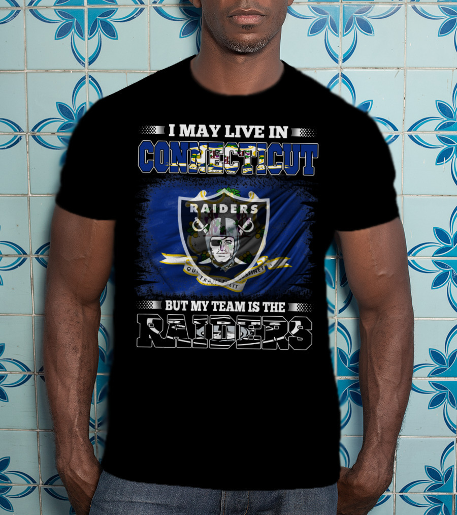 Connecticut Resident Loyal To Raiders Team Emblem T-Shirt