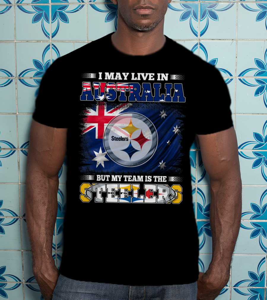 Australia Pride With Steelers Loyalty Fusion T-Shirt