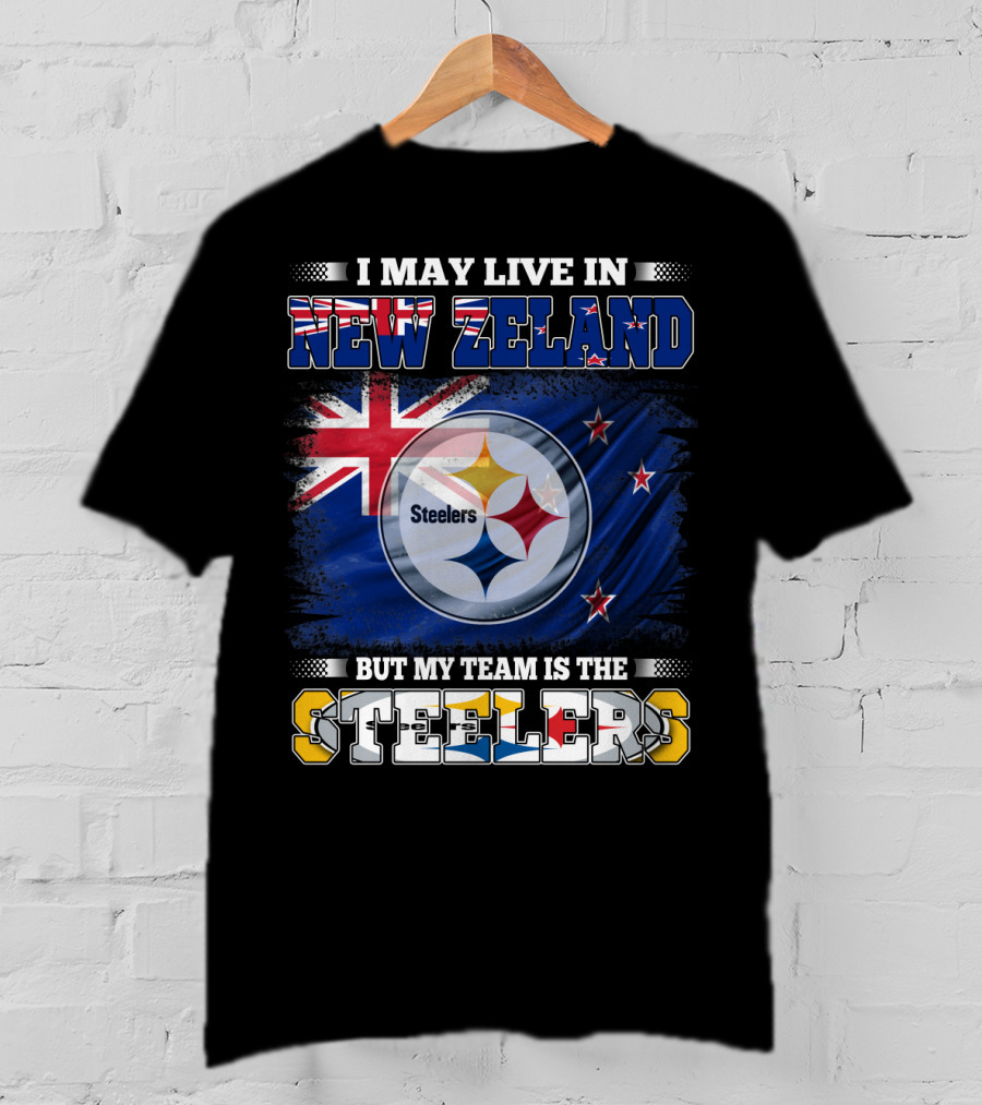 New Zeland Pride With Steelers Loyalty And Flags T-Shirt