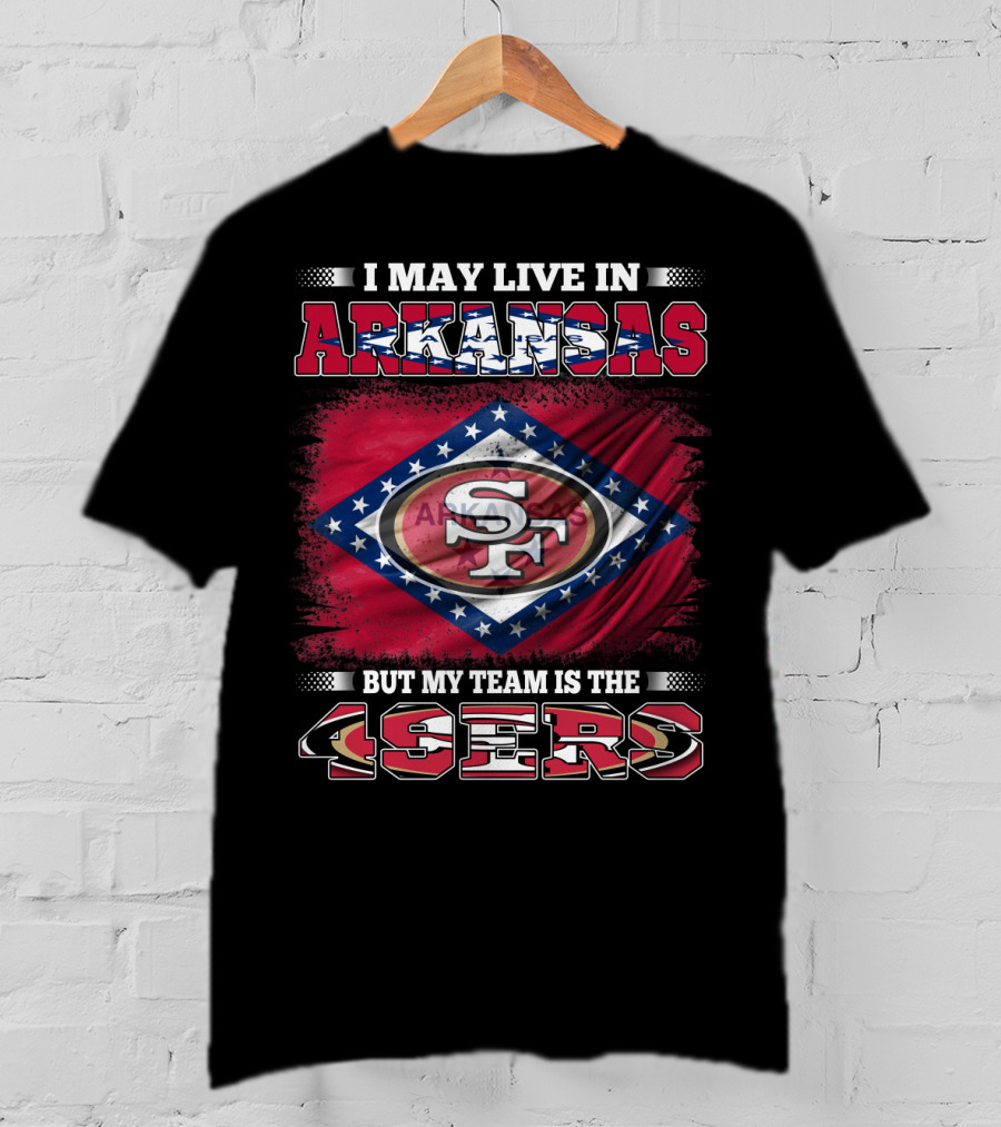 Arkansas Pride With San Francisco 49ers Team Allegiance T-Shirt