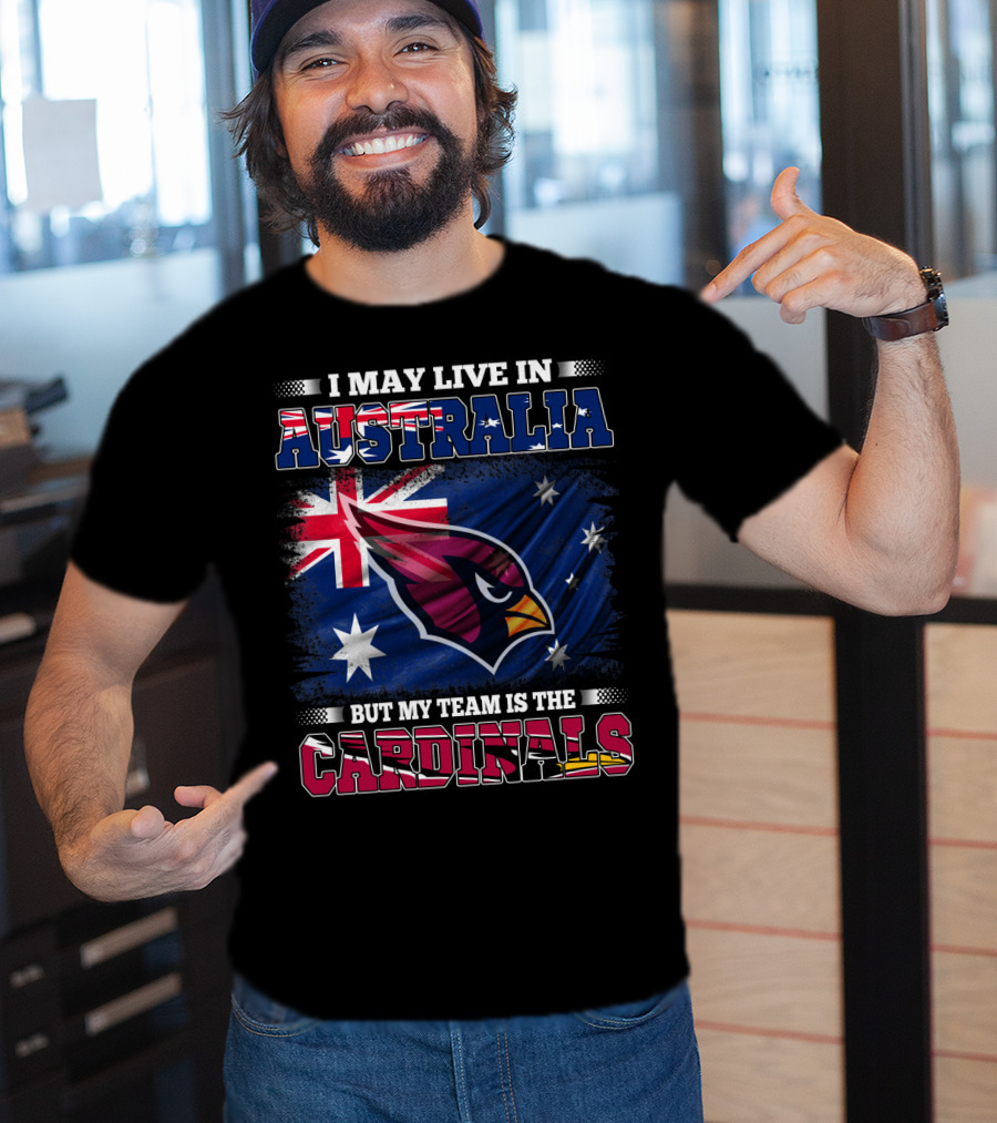 Australia Flag Cardinals Fan Team Loyalty T-Shirt