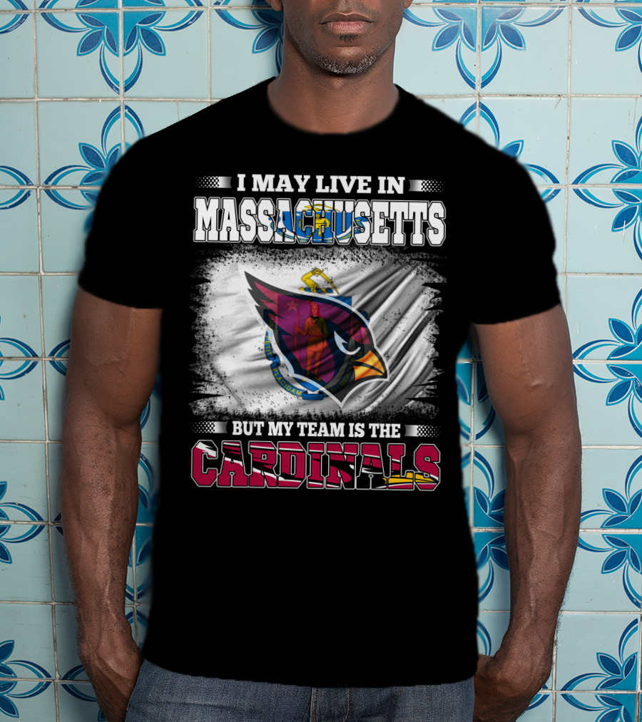 Massachusetts Resident Cardinals Supporter Sports Flag T-Shirt