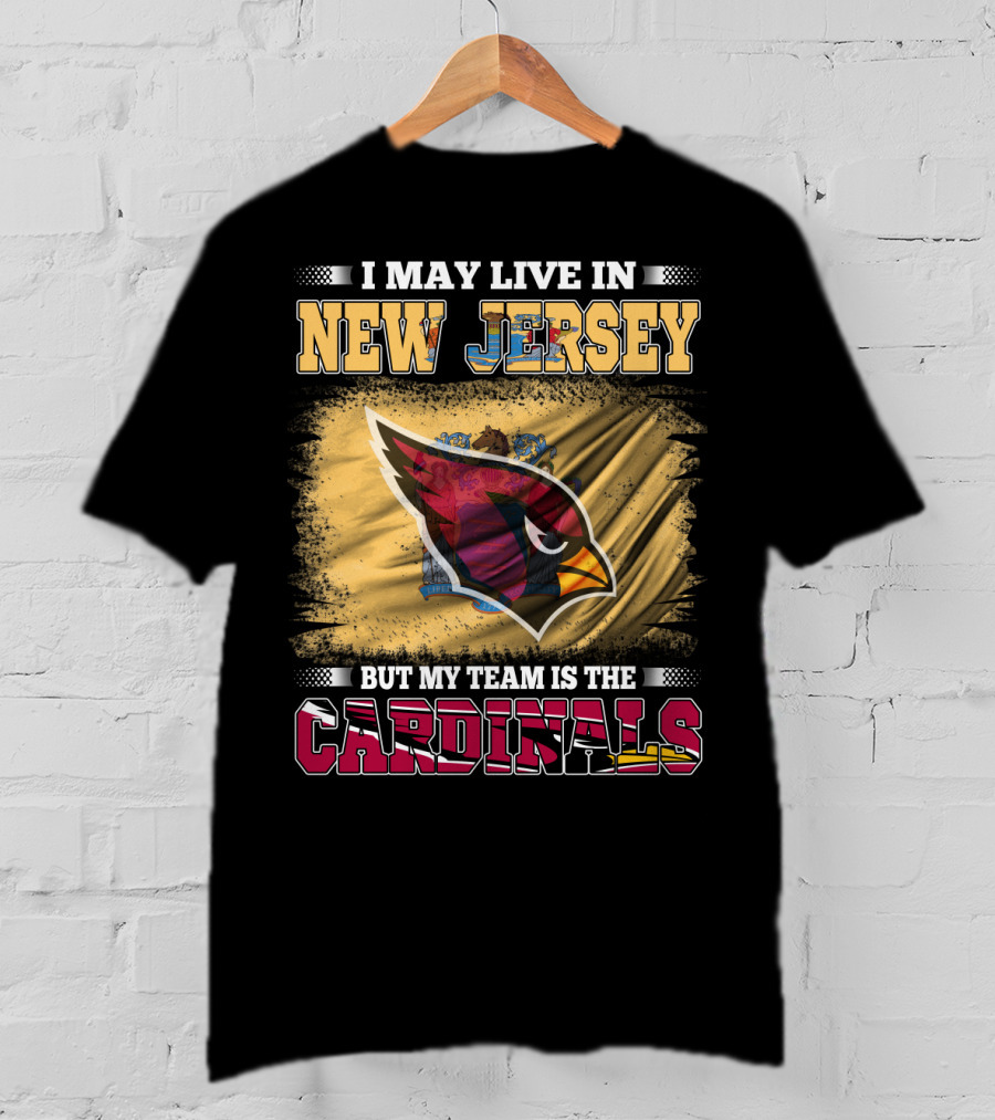 New Jersey Fan Loyalty To Cardinals Team Emblem T-Shirt