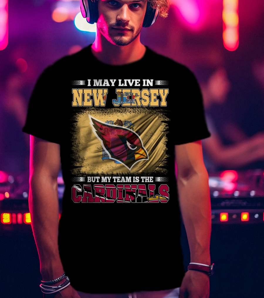 New Jersey Fan Loyalty To Cardinals Team Emblem T-Shirt