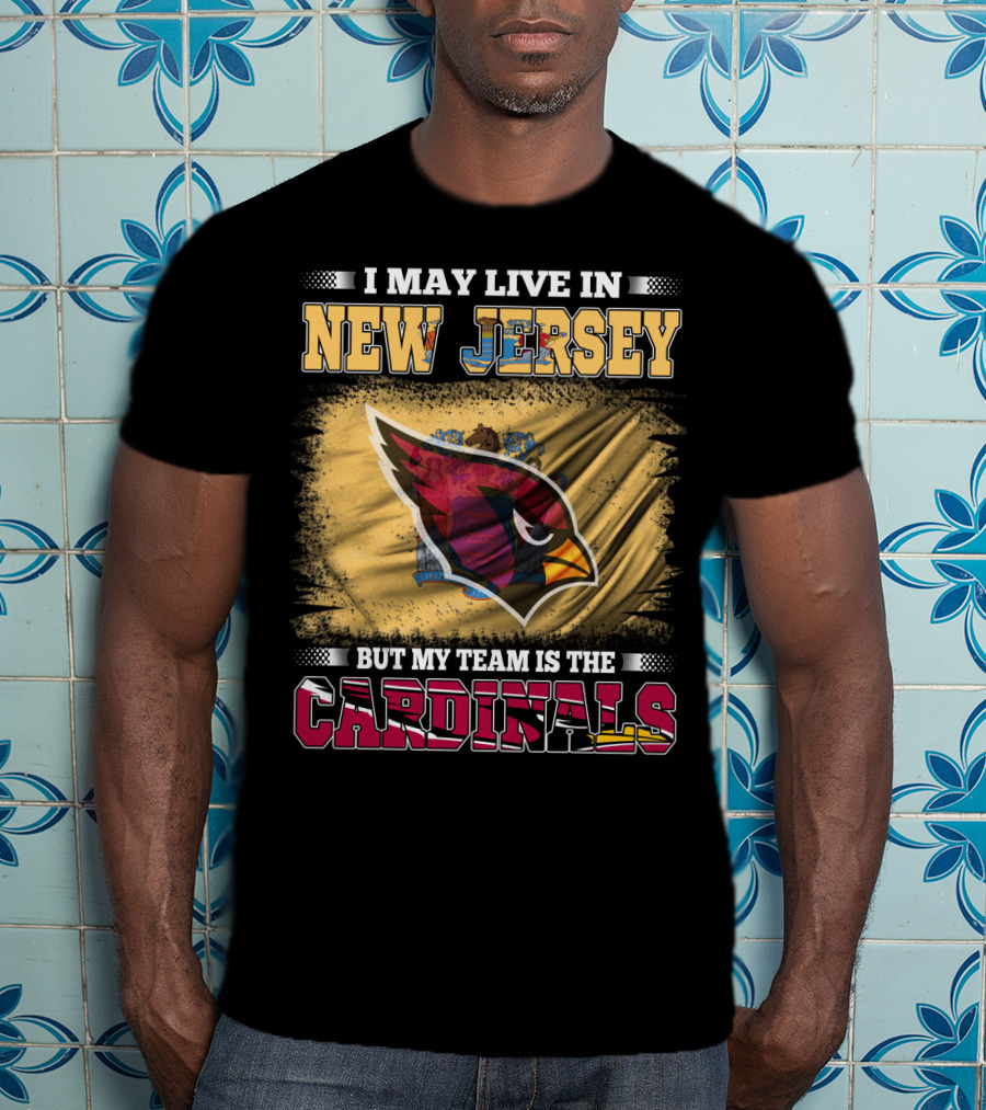 New Jersey Fan Loyalty To Cardinals Team Emblem T-Shirt