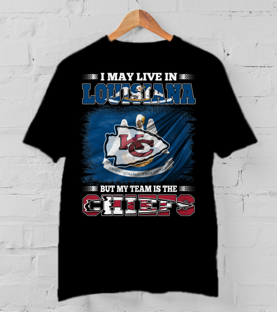 Louisiana Pride With Chiefs Allegiance Flag T-Shirt