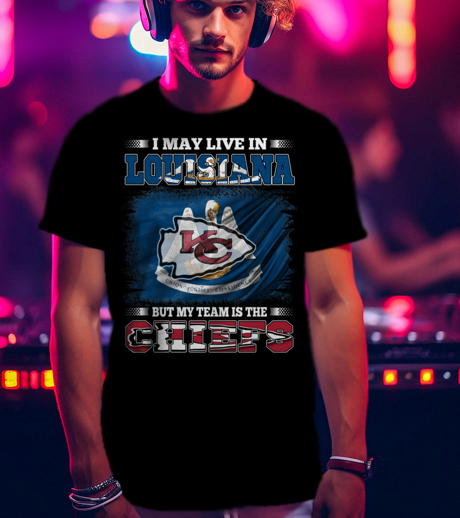 Louisiana Pride With Chiefs Allegiance Flag T-Shirt