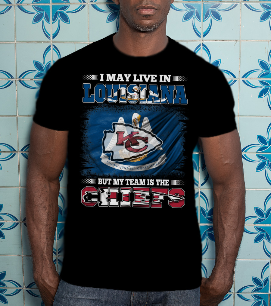 Louisiana Pride With Chiefs Allegiance Flag T-Shirt