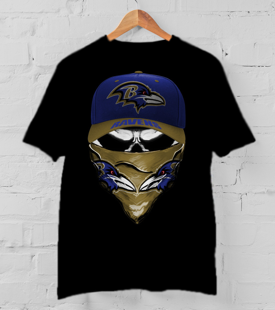 BALTIMORE RAVENS RAVENS Hat And Bandana T-Shirt