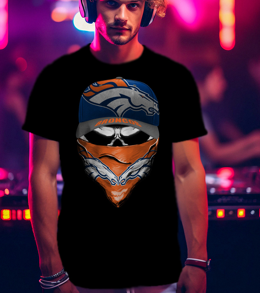 Denver Broncos Cap And Bandana T-Shirt