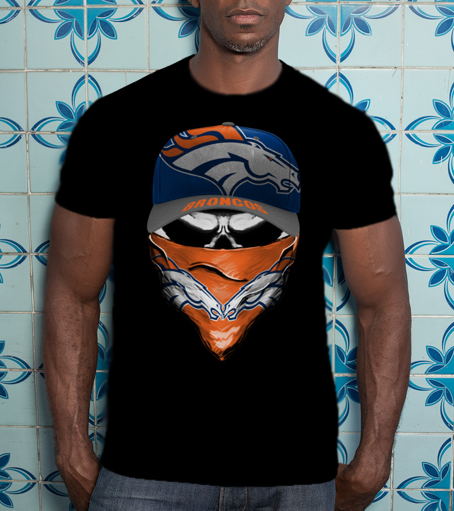 Denver Broncos Cap And Bandana T-Shirt