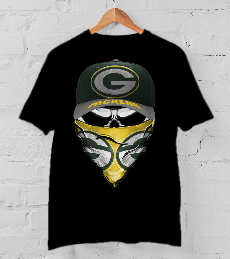 Green Bay Packers G Logo Cap And Bandana Combo T-Shirt