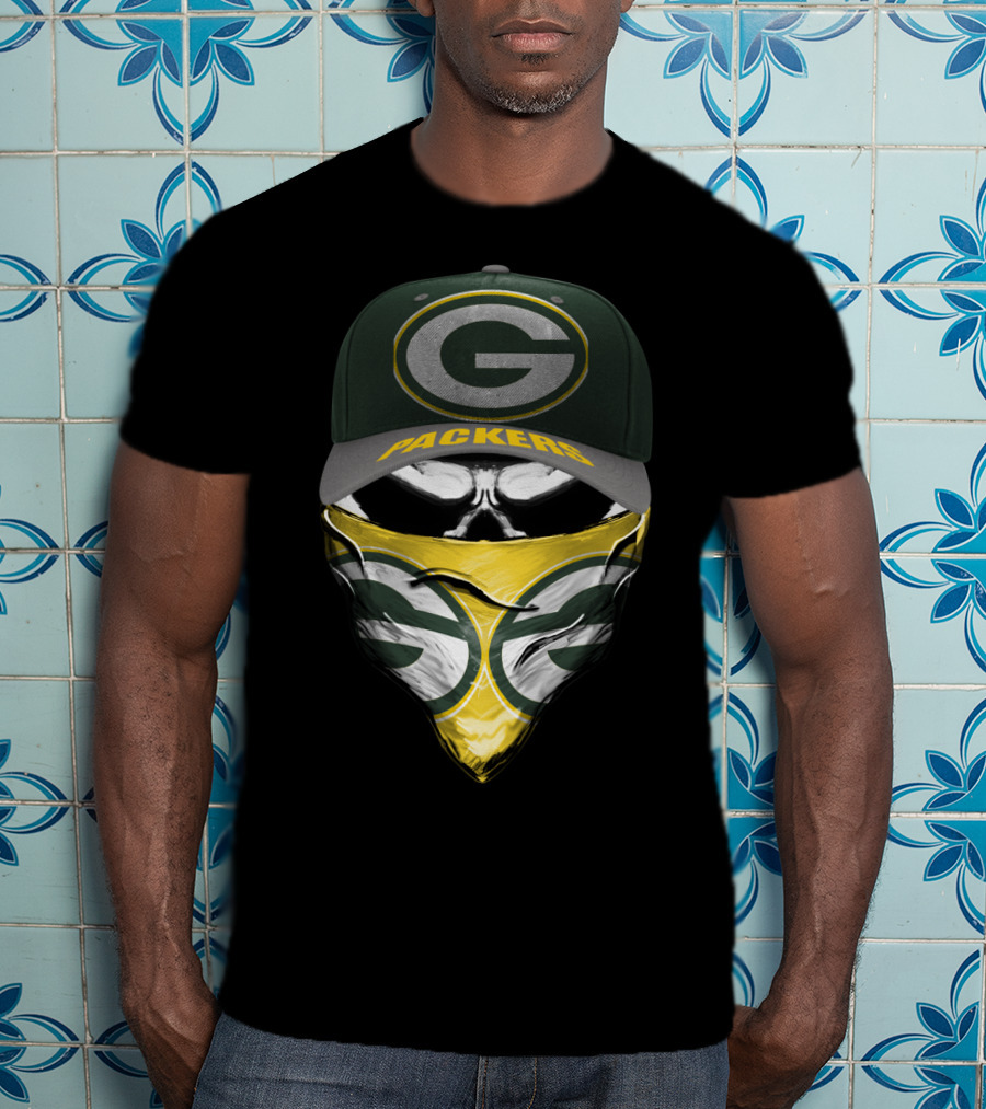 Green Bay Packers G Logo Cap And Bandana Combo T-Shirt