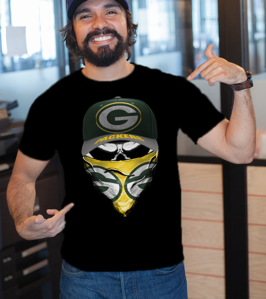 Green Bay Packers G Logo Cap And Bandana Combo T-Shirt
