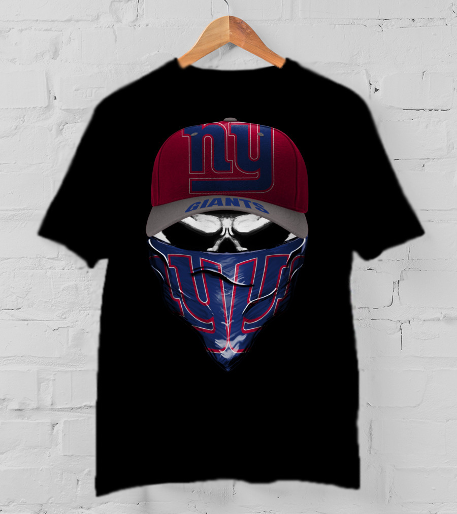 NEWYORK GIANTS NY Logo Cap And Bandana Combo T-Shirt