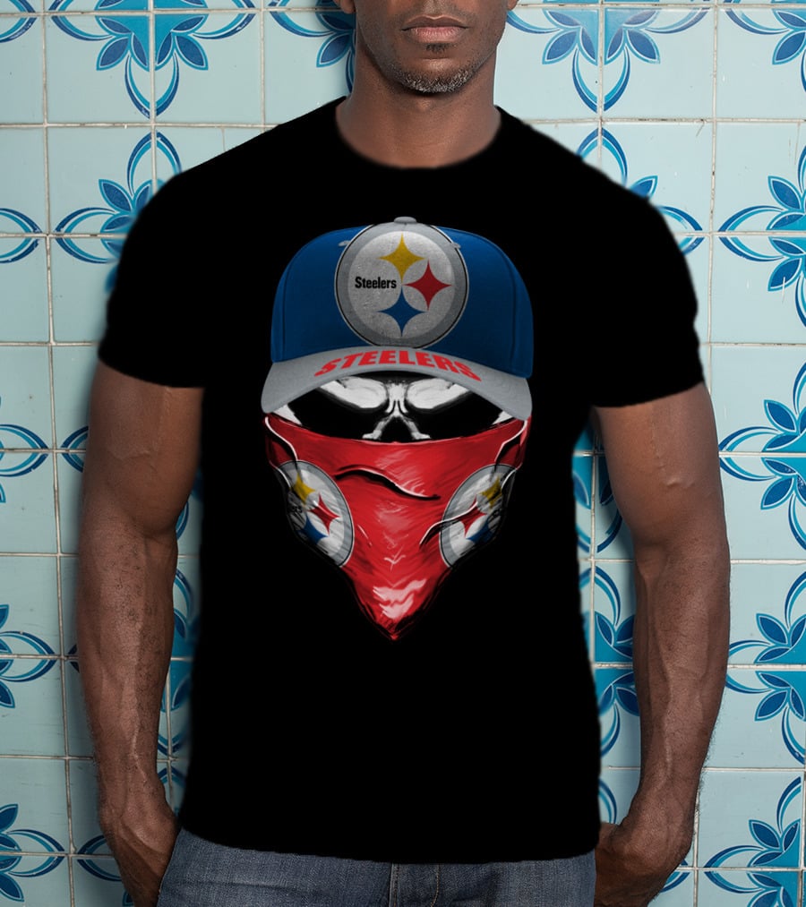 Steelers Pittsburgh Steelers Bandana And Cap T-Shirt