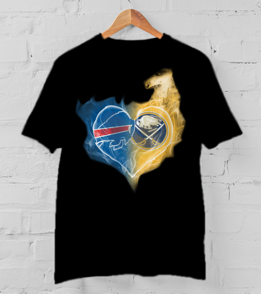 Buffalo Bills Sabres Heart T-Shirt