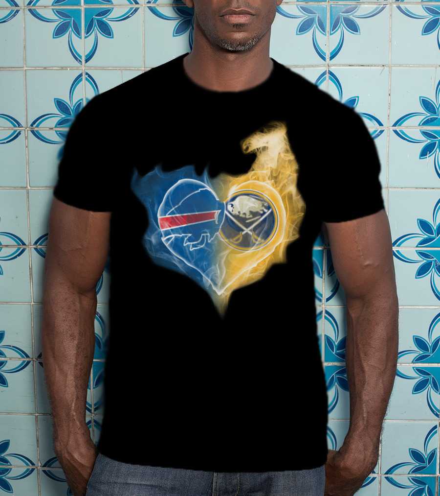Buffalo Bills Sabres Heart T-Shirt