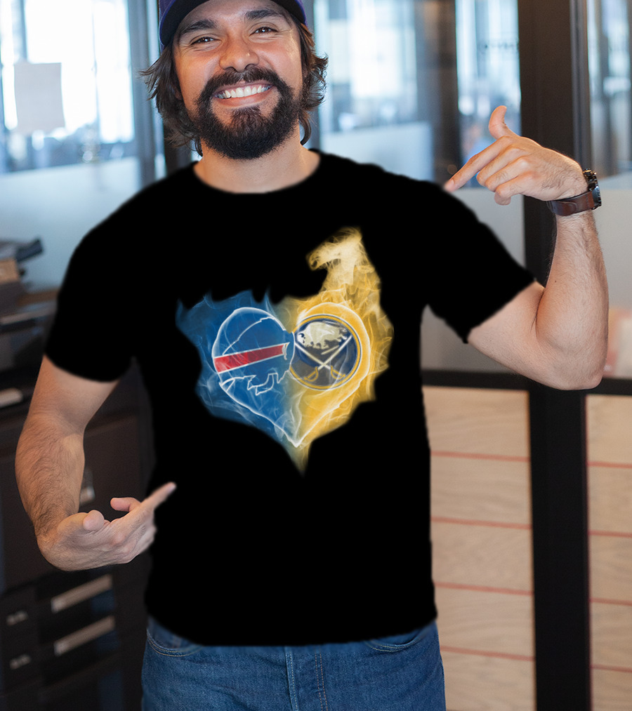 Buffalo Bills Sabres Heart T-Shirt