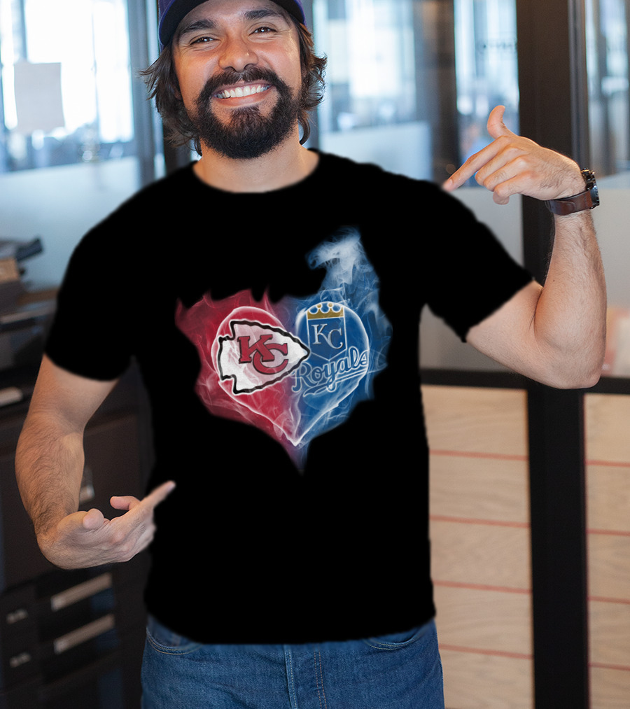 Kansas City Chiefs Royals Heart T-Shirt