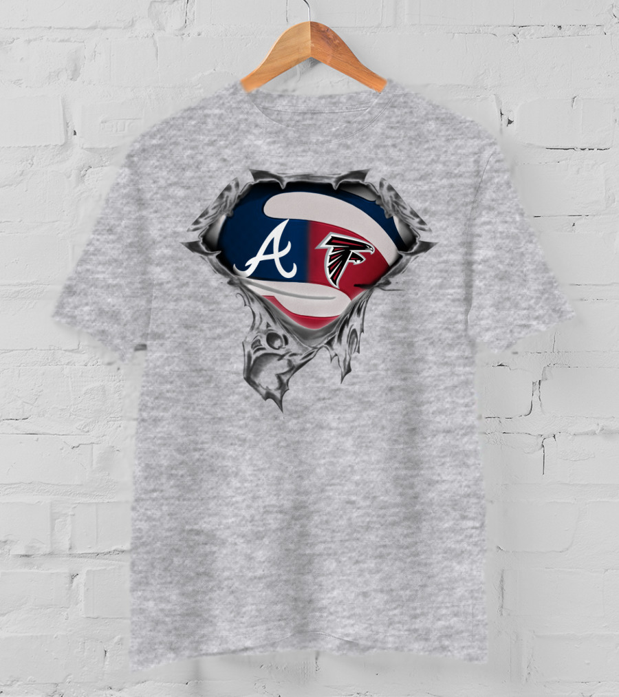 Atlanta Braves Falcons Sports Combo T-Shirt