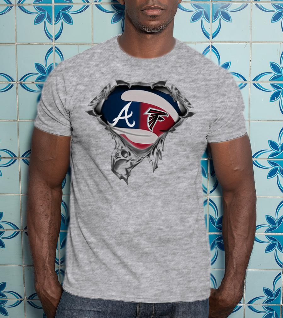Atlanta Braves Falcons Sports Combo T-Shirt