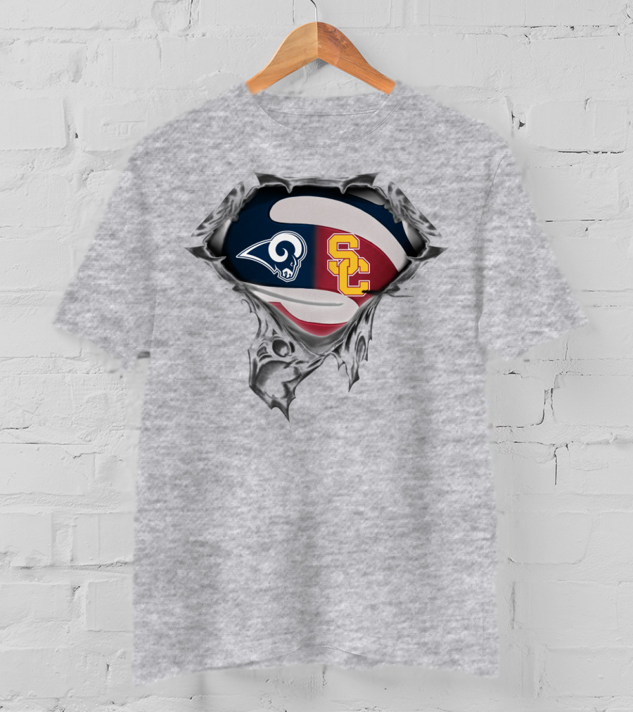 Rams Sc Trojan Logo Rip Effect T-Shirt