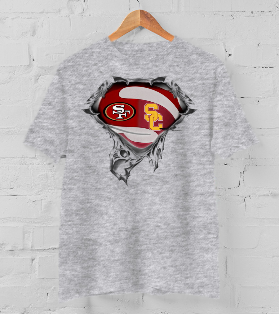 San Francisco 49ers Usc Trojans Crossover T-Shirt